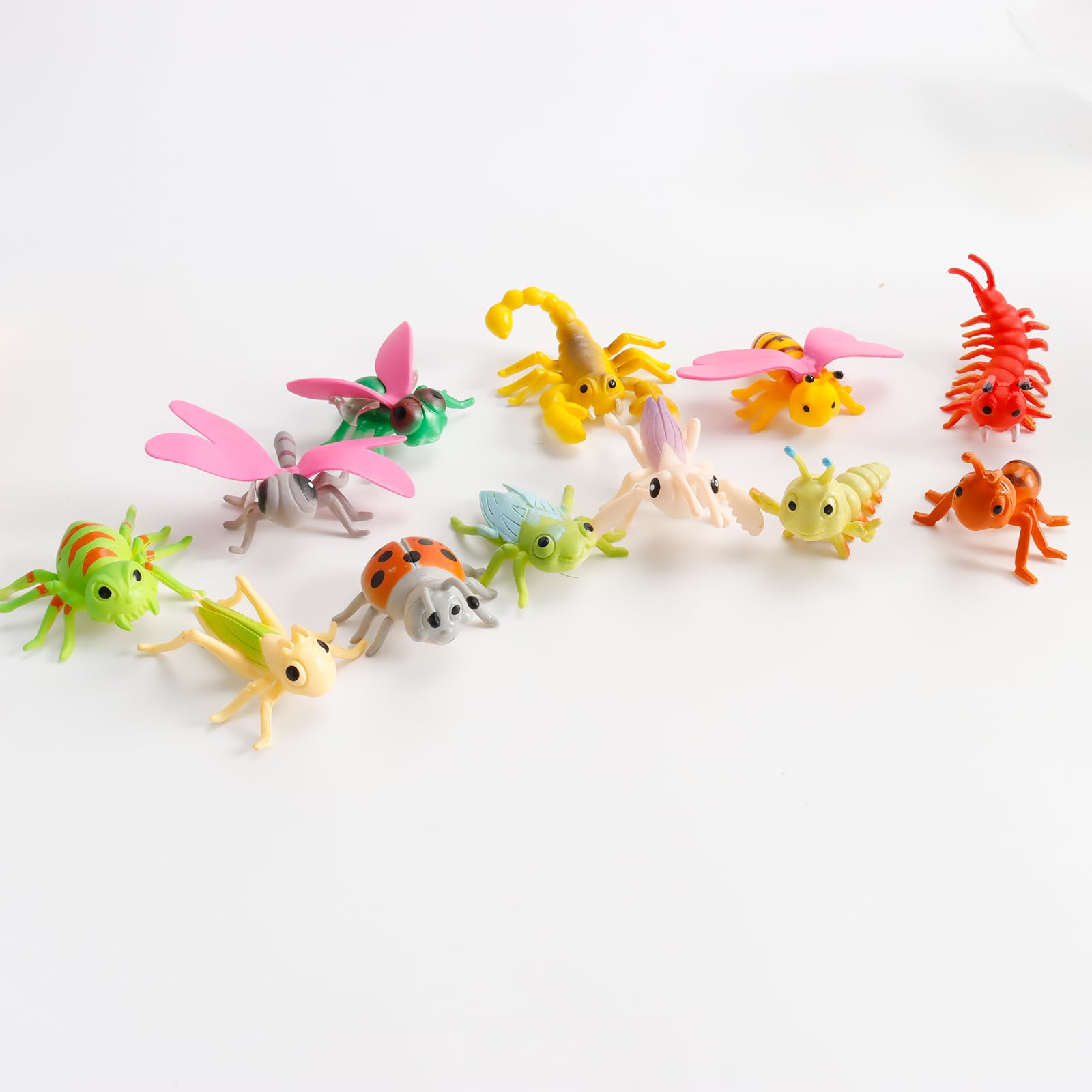 Amazon.co.jp: 本物そっくりのプラスチック昆虫 バグフィギュア 12個